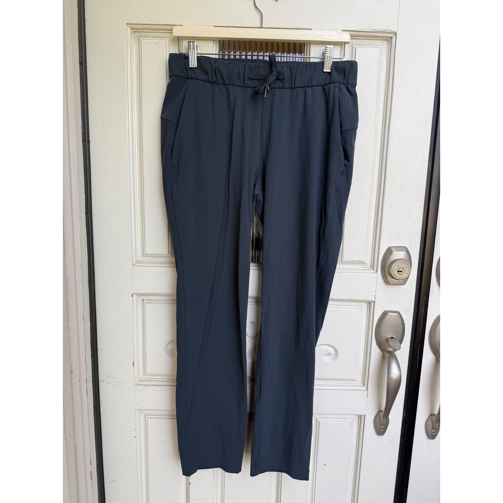 Lululemon On the Fly 7/8 Pant Luxtreme Dark Grey Joggers Size 6 LW5BSMT